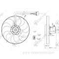 Conditioning fan for VW POLO GOLF IV SEAT